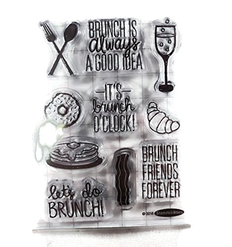 Brunch Food Clear Stamp Set