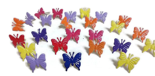 Bright Color Butterfly Brads