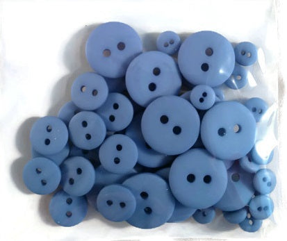 Country Blue Resin Buttons