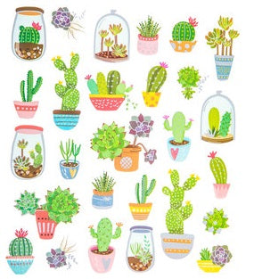 Foil Cactus Stickers