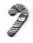 Large Textured Candy Cane Eyelets - Silver