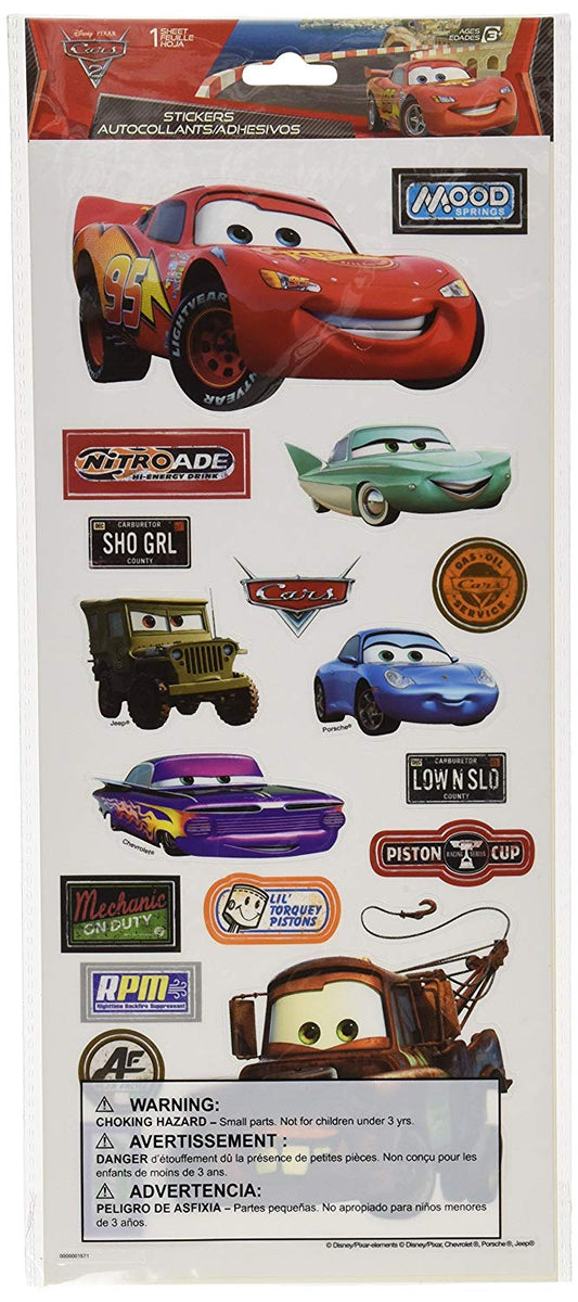 Disney Cars Scrapbook Stickers