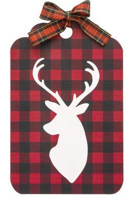 Metal Christmas Deer Tag Sign