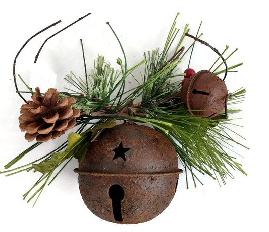 Rusty Jingle Bell Garland Insert