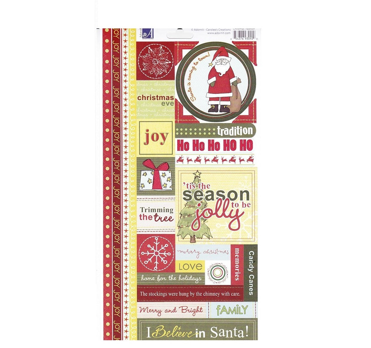 Christmas Traditions Cardstock Stickers