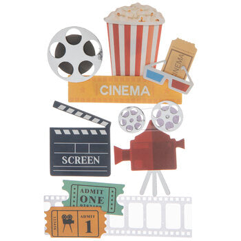 Cinema Movie Scrapbook Stickers