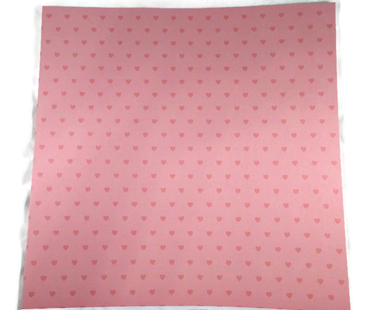 Coral Cardstock with Heart Prints 12x12 Coredinations