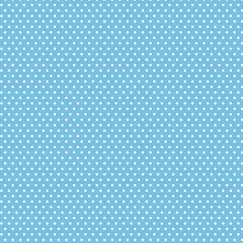 Light Blue Polka Dot Patterned Cardstock 12x12