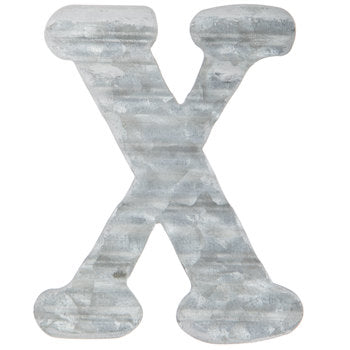 Corrugated Metal Letter X