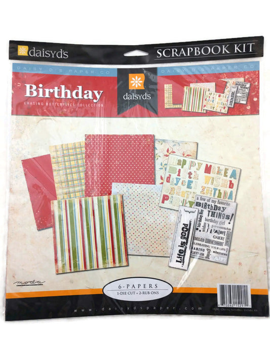 Daisy Ds Chasing Butterflies Birthday Page KIt