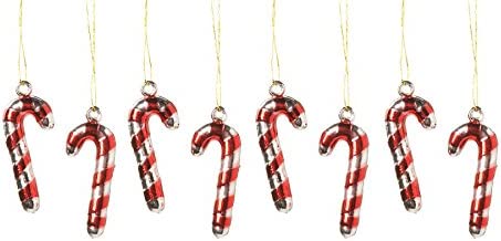 Metallic Foil Candy Cane Mini Ornaments