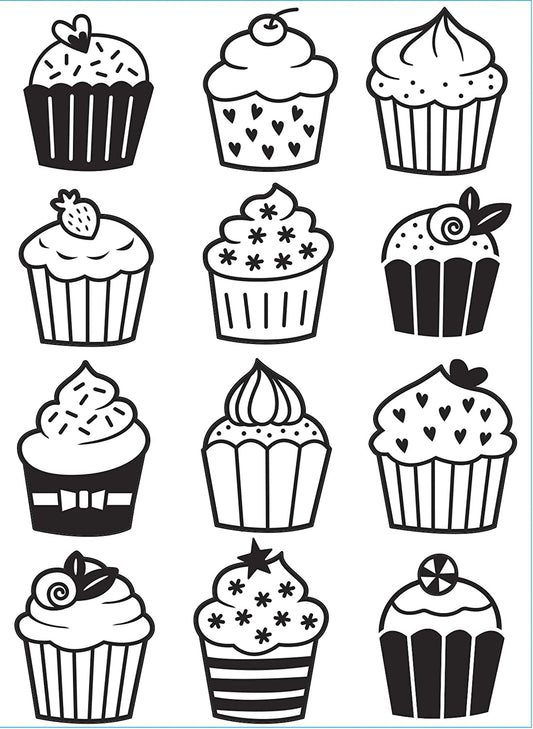 Cupcakes Embossing Folder