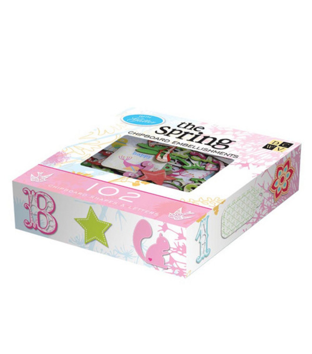 Spring Box Chipboard Alpha/Numbers – Country Croppers