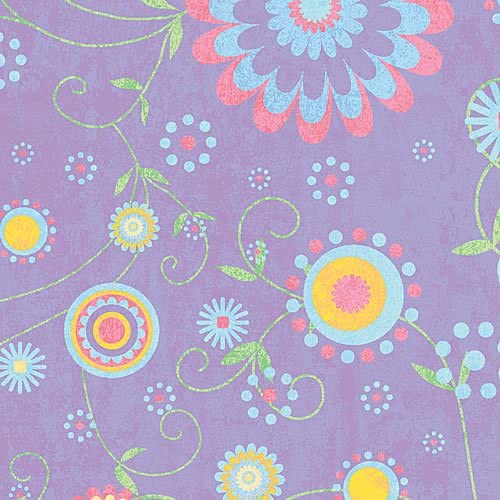 DCWV Pocketful of Purple Posies paper