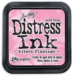 Ranger Distress Ink Pad Kitsch Flamingo