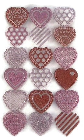 Lasercut Doily Valentine Heart Stickers