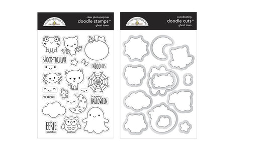 Doodlebug Designs Ghost town Stamps and Dies Set