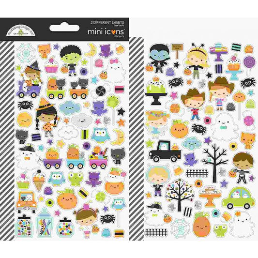 Ghost Town Mini Icon Sticker Sheets - Doodlebug