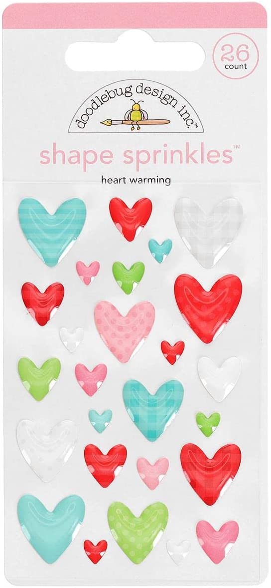Let it Snow - Heart Warming Shaped Sprinkles Stickers