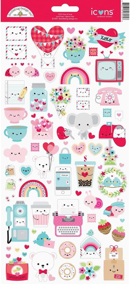 Doodlebug Lots of Love Stickers