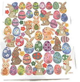 Easter Bunny and Easter Egg Stickers