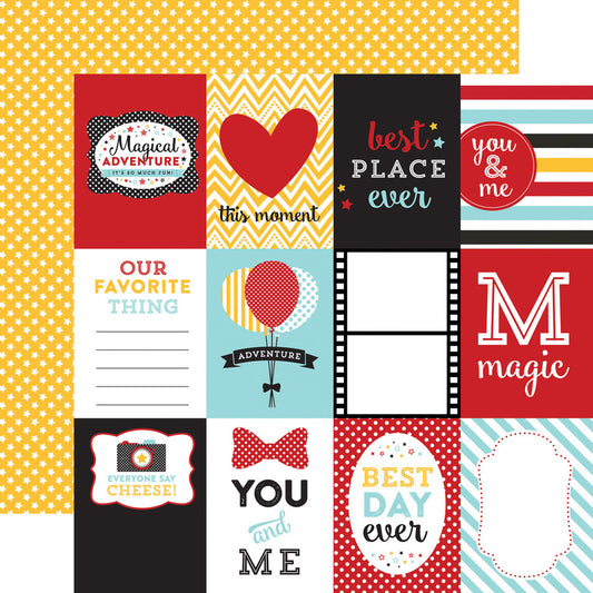 Magical Adventures 3x4 Squares Paper by Echo Park