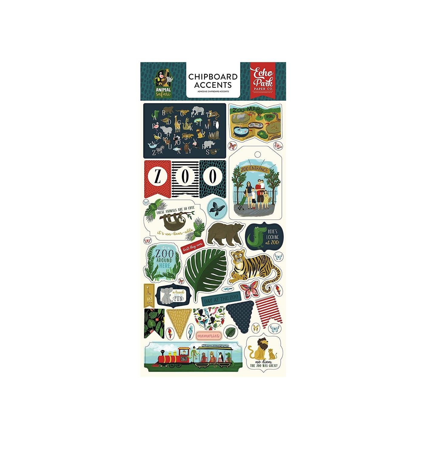 Echo Park Animal Safari Chipboard Accents