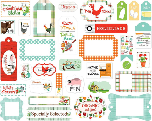 Farm to table Ephemera Frames and Tags