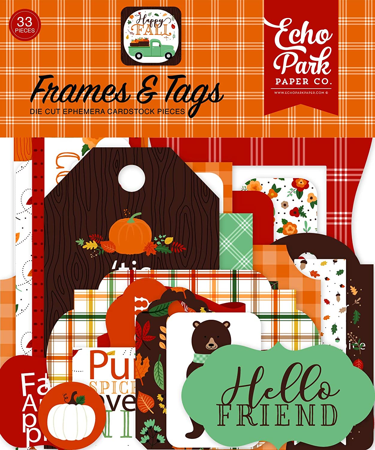 Happy Fall Frames and Tags Die Cuts