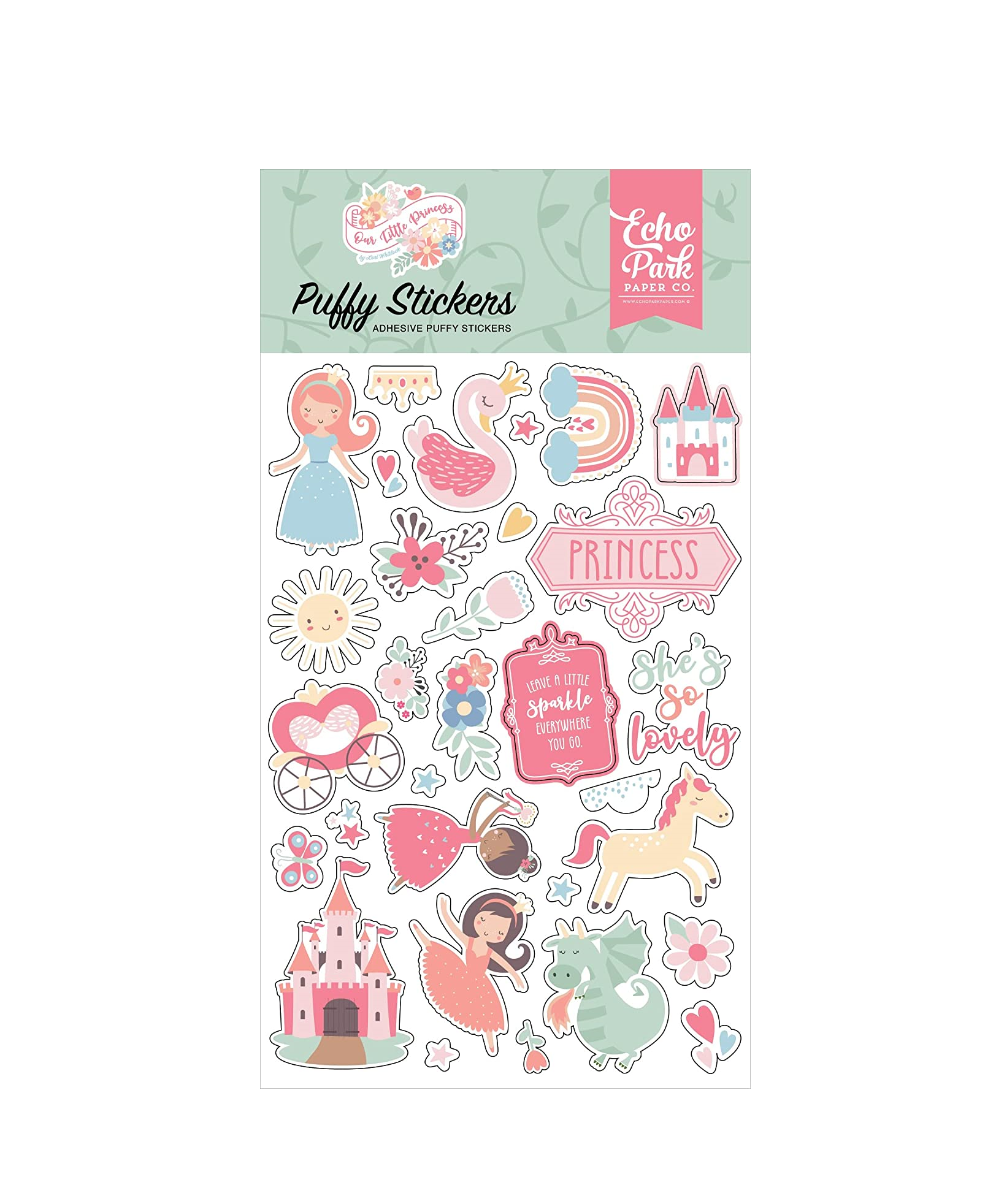 Our Little Princess Puffy Stickers by Echo Park