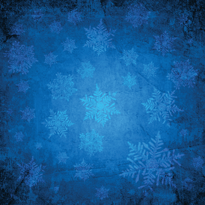 Cerelum Snow Blue Christmas Scrapbook paper