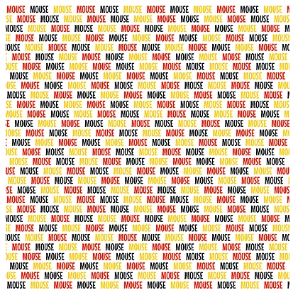 Mickey Mouse - Magical Memories 12x12 Scrapbook Paper - 4 Sheets