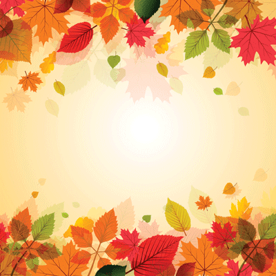 Autumn Inspired Amber Leaves Fall Scrapbooking Paper