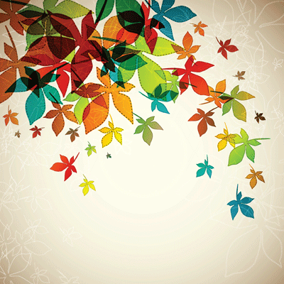 Autumn Inspired Autumn Garden Fall Leaves Scrapbook Paper