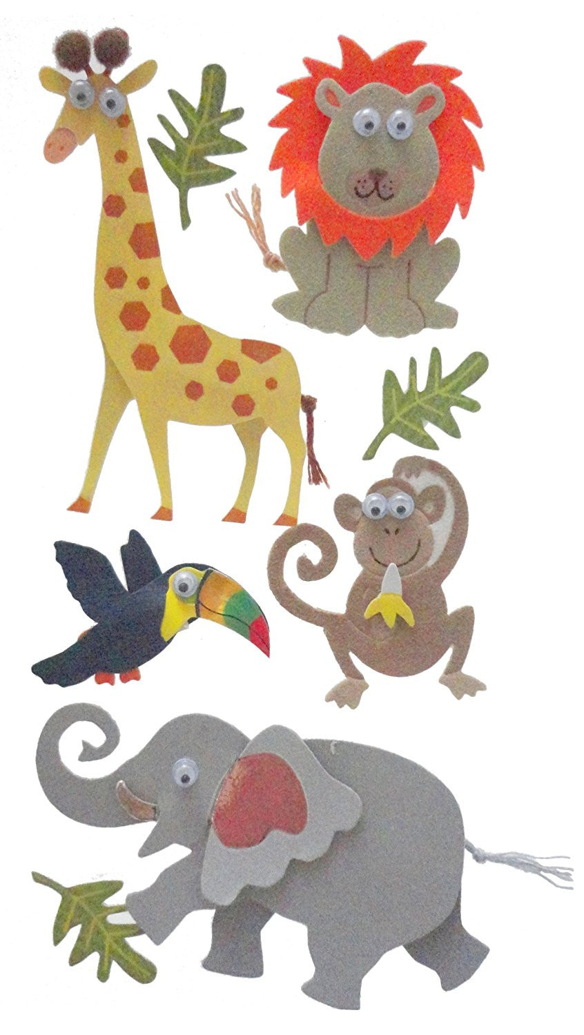 Zoo Animals Essentials Sticker, Large