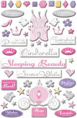 Disney Princess Fairytale Epoxy Stickers