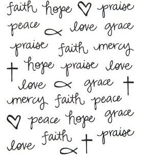 Faith Doodle Religious Stickers Planner Stickers