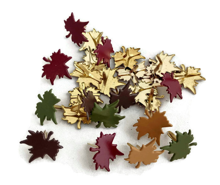 Fall Maple Leaf Brads