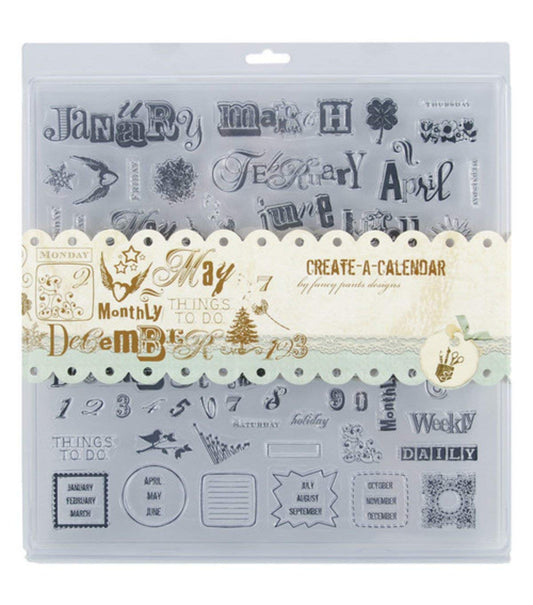 Fancy Pants Create a Calendar Stamp Set