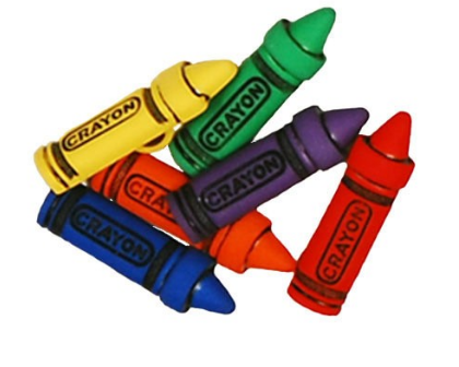 Color It Crayons - Themed Shaped Buttons Set