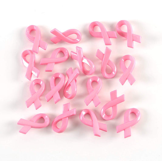 Pink Breast Cancer Ribbon Awareness Buttons