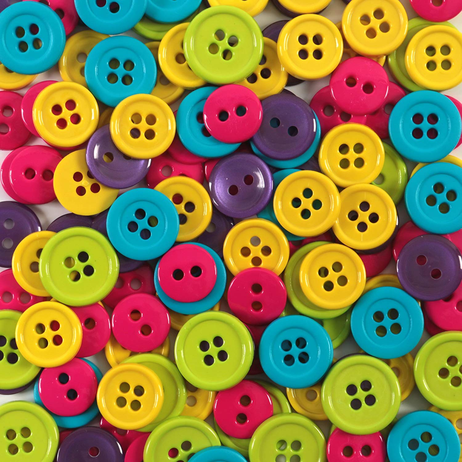 Fun Bright Colored Round Buttons by Favorite Findings