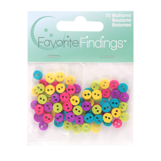 Mini Fun Round Buttons Favorite Findings