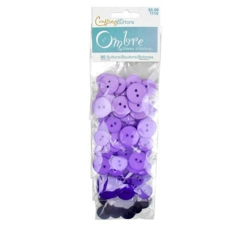 Obre Buttons Crafting with Buttons - Ombre Color Shades - Purple – Country Croppers