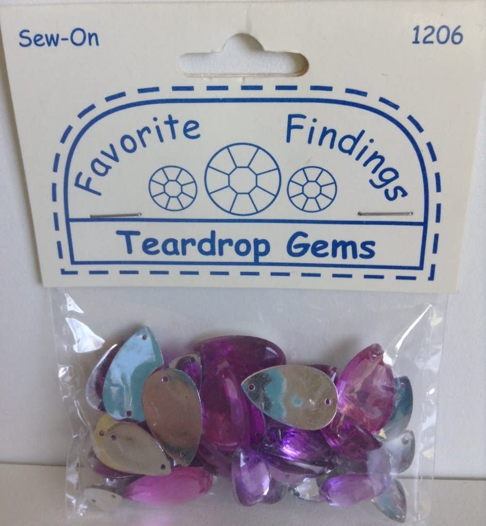 Teardrop Gems by Favorite Findings