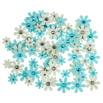 Mint Green paper Flowers Assortment