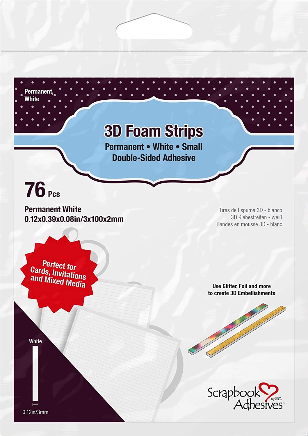Small Adhesive Foam Strips