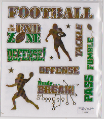 Football Word Stickers