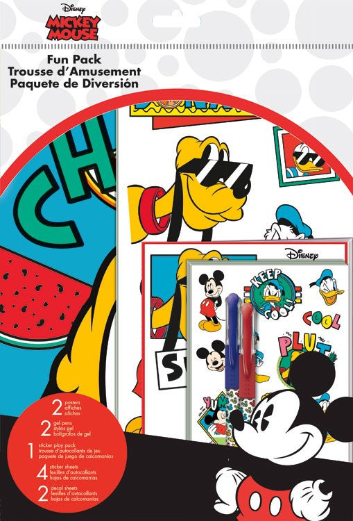 Mickey Mouse Disney Theme Fun Pack Stickers Pens, Posters, Decals, Poster