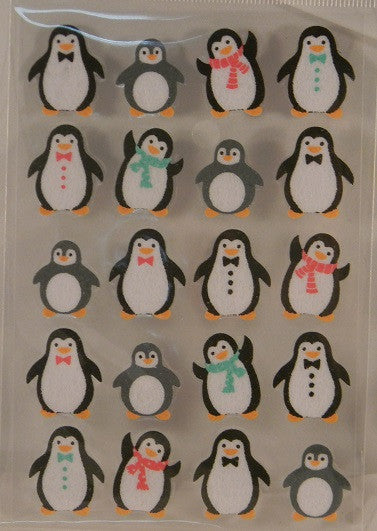 Fuzzy Penguins Stickers Zoo Animals